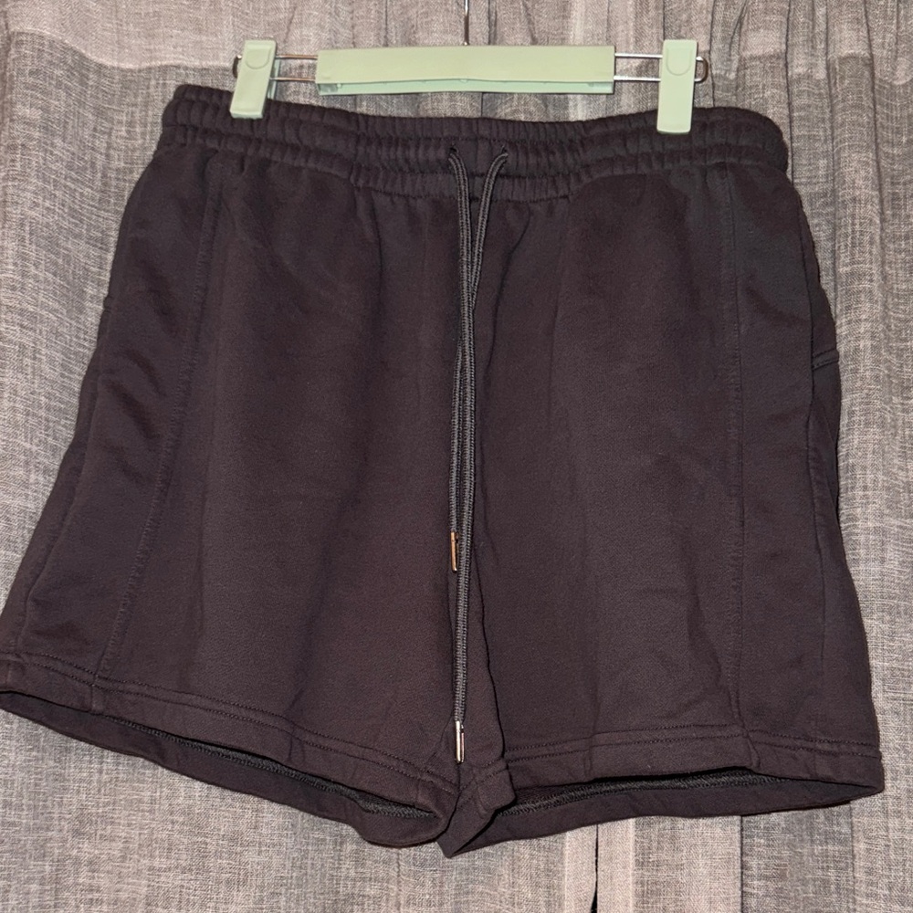 Casual Charcoal Gray Drawstring Shorts